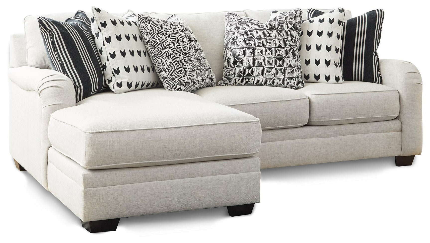 Huntsworth Dove Gray 2-Piece Sectional With Chaise - Ella Furniture