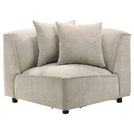 Crane 6-piece Modular Sectional Sofa Beige — product image 10