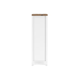 Kerisden White/Brown Chest of Drawers — side view