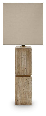 Laddner Beige Table Lamp — side view