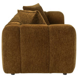 Lazaro 2-piece Fabric Upholstered Wide Channel Sofa Set Bronze — product image 6