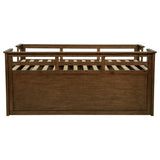 Carlsbad Wood Twin Captains Bed With Trundle Medium Brown