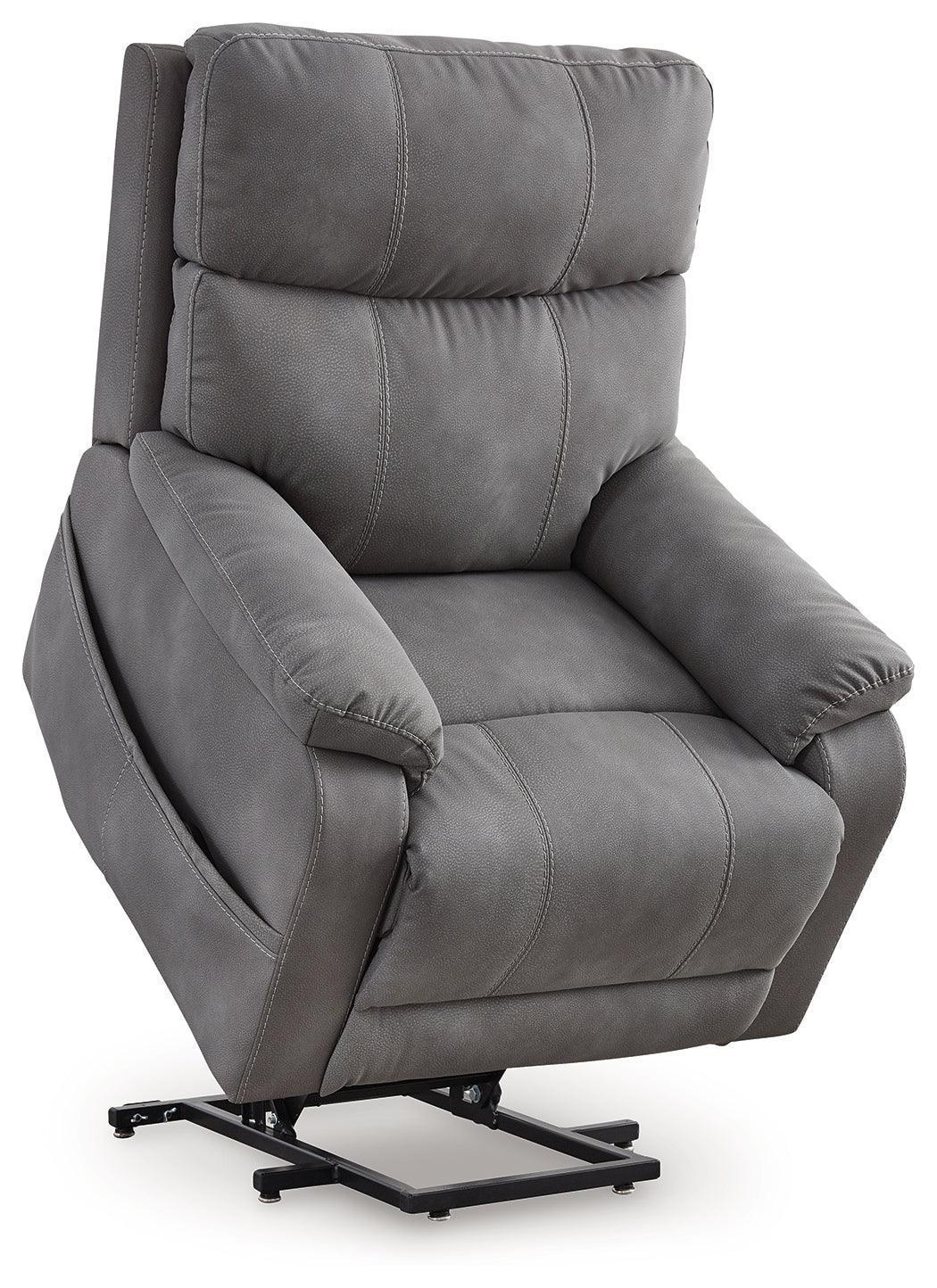 Next-Gen Durapella Slate Microfiber Power Lift Recliner