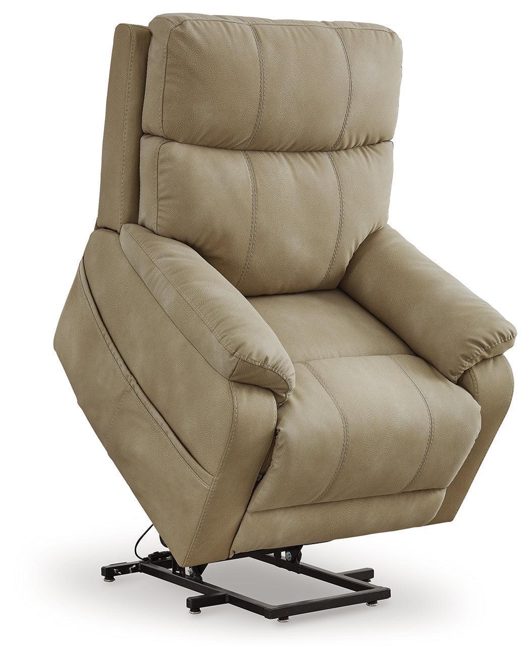 Next-Gen Durapella Sand Microfiber Power Lift Recliner