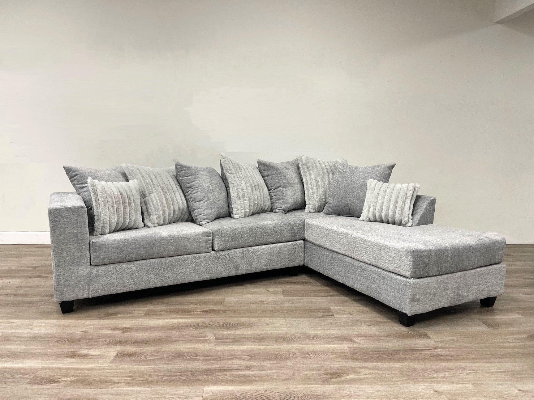 410 Gray Sectional - Ella Furniture