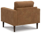 Telora Caramel Microfiber Chair - Ella Furniture