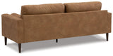 Telora Caramel Microfiber Sofa - Ella Furniture
