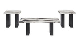 Vega 3-Piece Faux Marble Coffee Table Set view 2