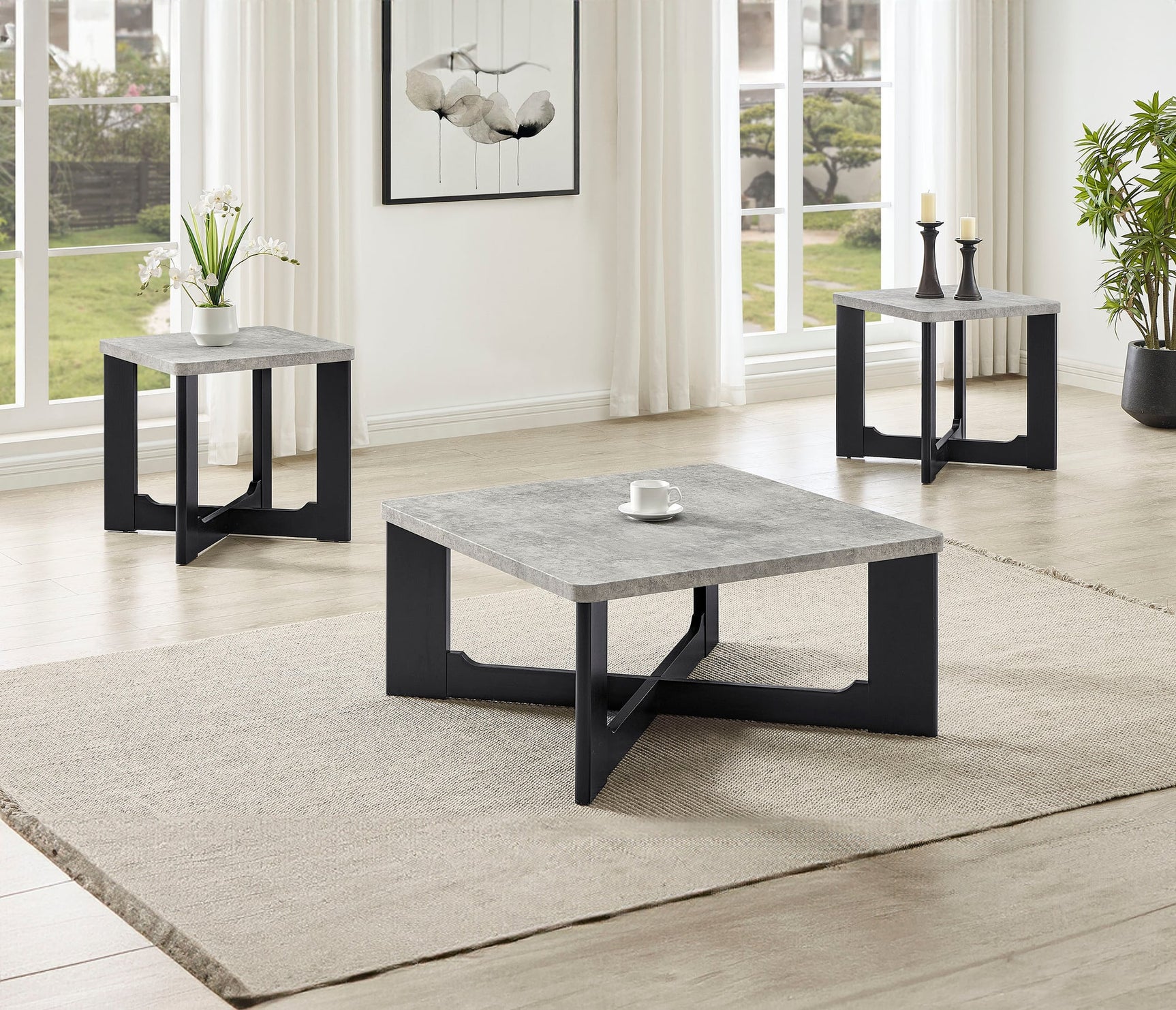 Royce 3-Piece Coffee Table Set from Ella Furniture