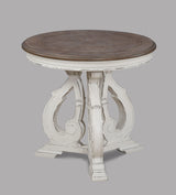 Clementine White-Brown 3-Piece Coffee Table Set (1Xcoffee 2Xend) - Ella Furniture