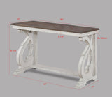 Clementine White-Brown 3-Piece Coffee Table Set (1Xcoffee 2Xend) - Ella Furniture