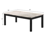 Thurner Marble-White 3-Piece Coffee Table Set, Sleek White Marble Top - Ella Furniture