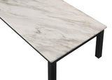 Thurner Marble-White 3-Piece Coffee Table Set, Sleek White Marble Top - Ella Furniture