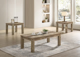 Theo 3-Piece Reclaimed Wood Coffee Table Set from Ella Furniture