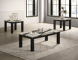 Ivy 3-Piece Faux Marble Brown Coffee Table Set from Ella Furniture
