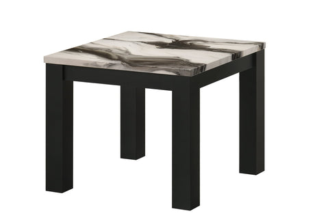 Ivy 3-Piece Faux Marble Brown Coffee Table Set view 4