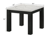 Ivy Black White Coffee Table Set