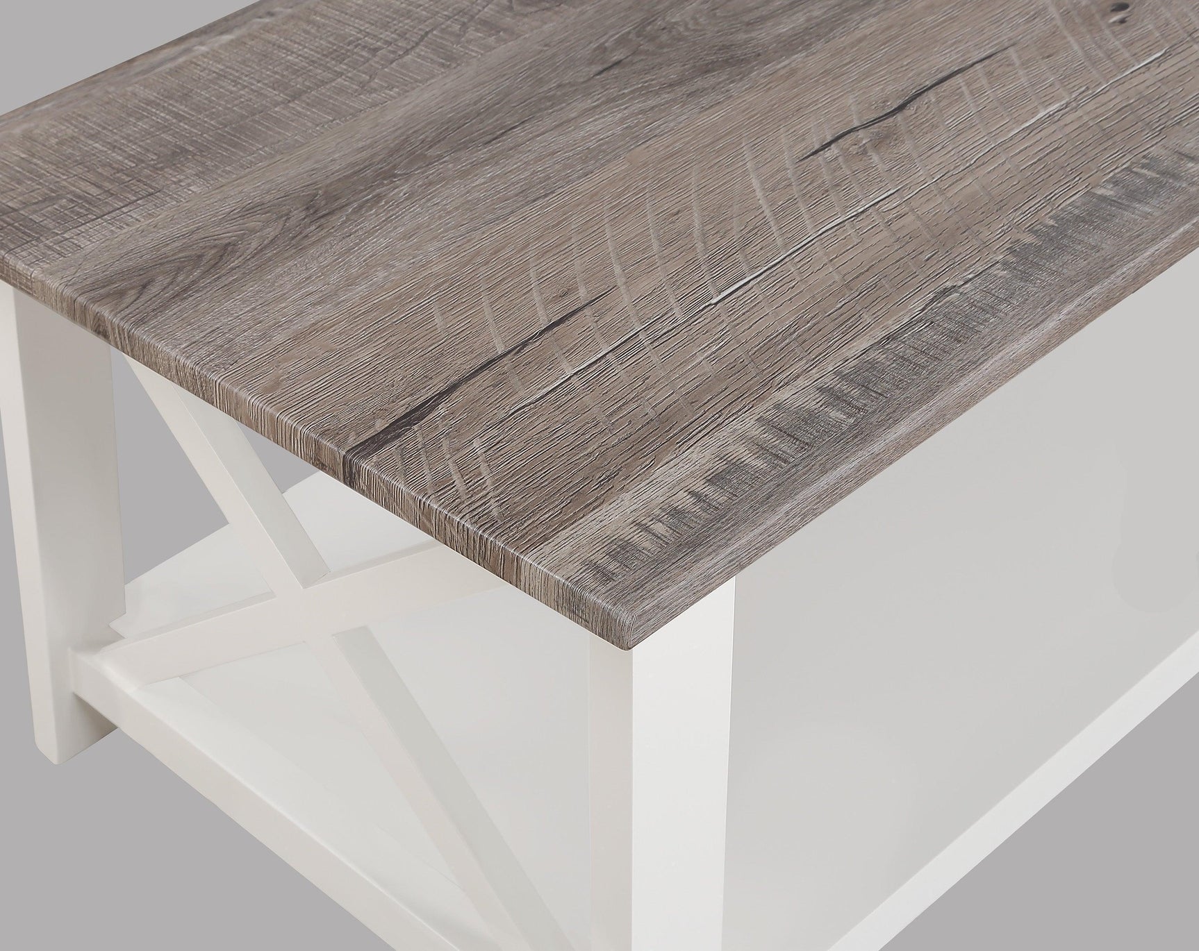 Thelma Beige Gray Coffee Table Set
