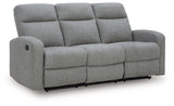 Gauntlet Sterling Chenille Reclining Sofa