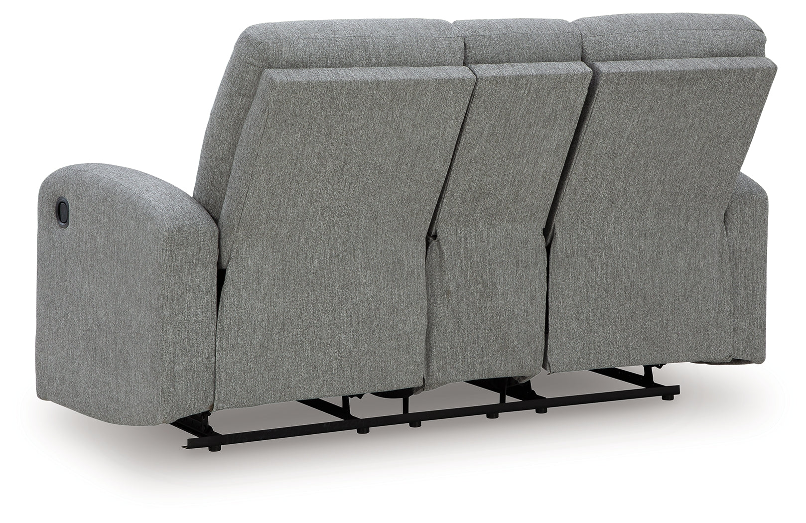 Gauntlet Sterling Chenille Reclining Loveseat with Console