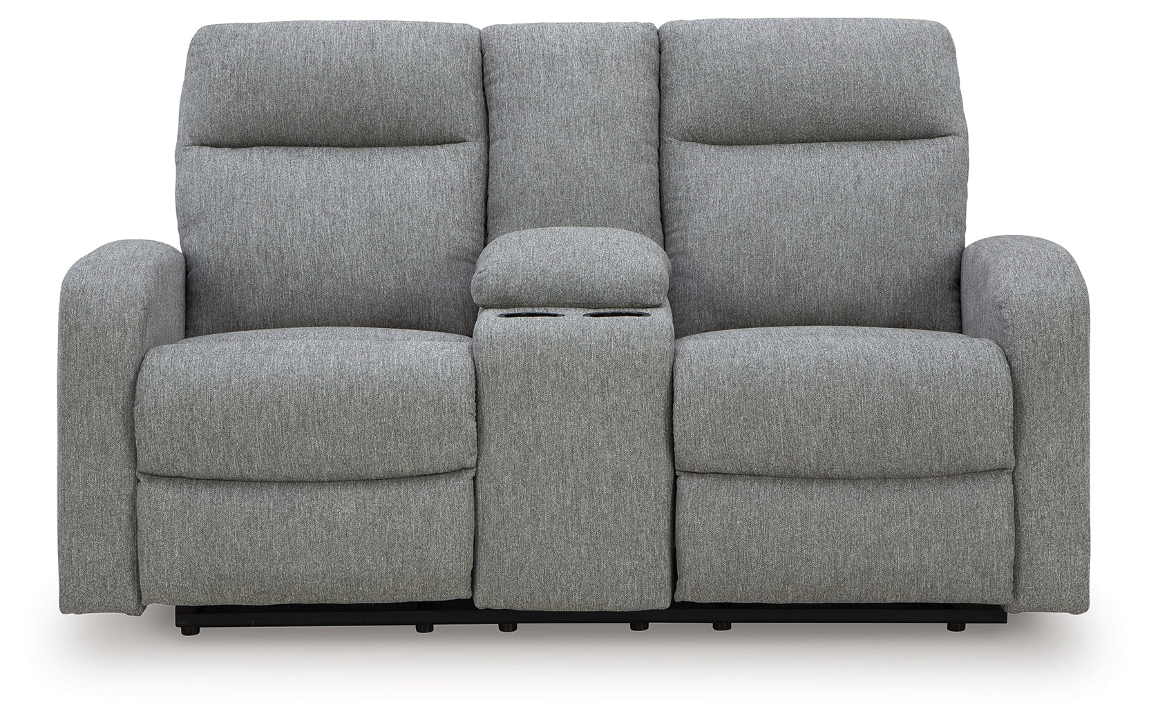 Gauntlet Sterling Chenille Reclining Loveseat with Console