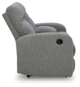Gauntlet Sterling Chenille Reclining Loveseat with Console