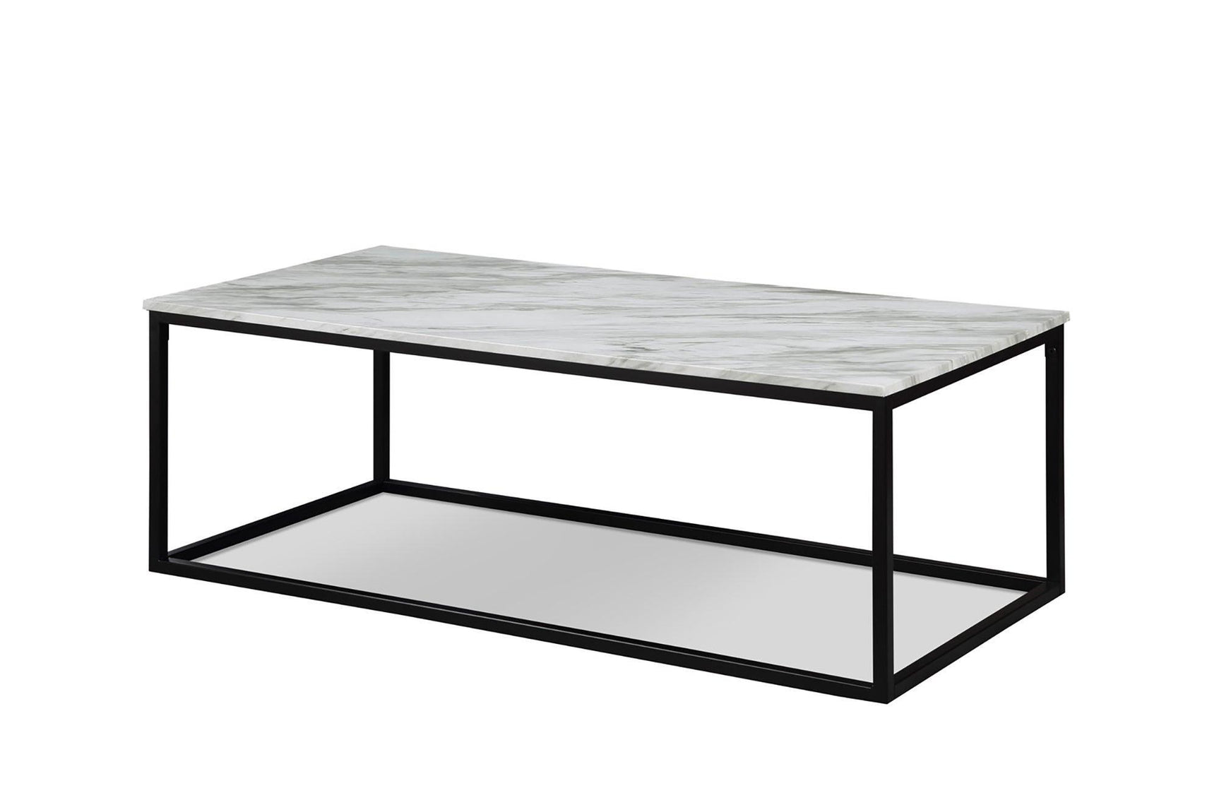 Adola Marble White Modern 3-Piece Coffee Nesting Table Set - Ella Furniture