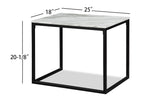 Adola Marble White Modern 3-Piece Coffee Nesting Table Set - Ella Furniture
