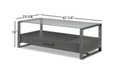 Mardo Modern Bamby Gray 3-Piece Coffee Table Set, Wood - Ella Furniture