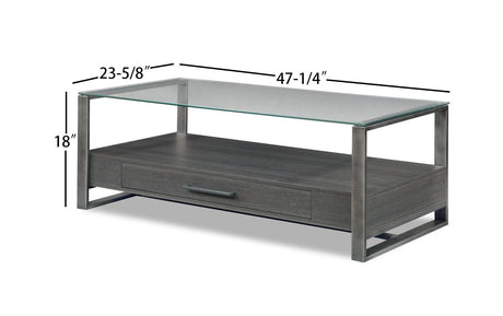 Mardo Modern Bamby Gray 3-Piece Coffee Table Set, Wood - Ella Furniture