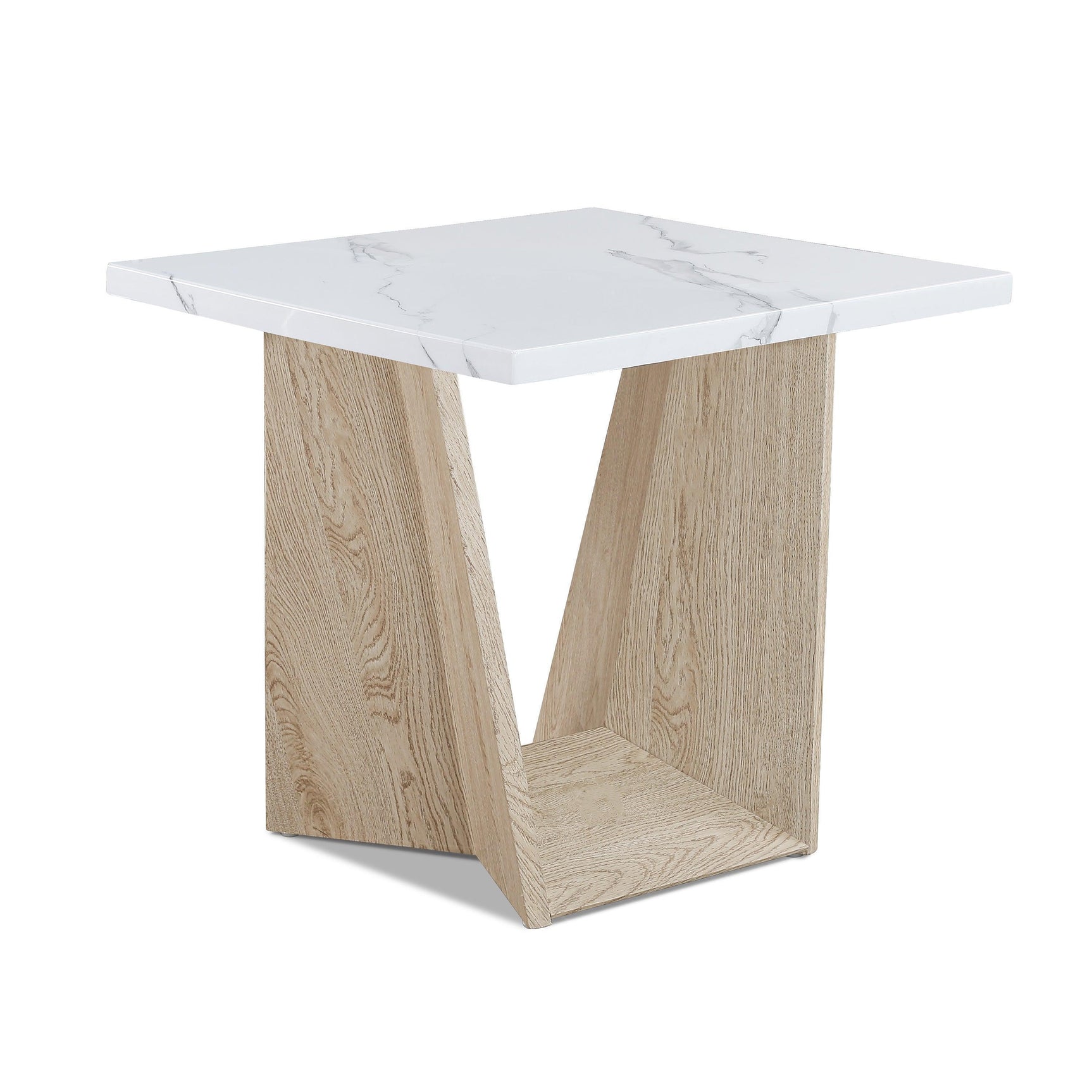 Adea White Oak Coffee Table Set
