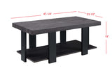 Randy Dark-Gray Modern Aesthetic 3-Piece Occasional Coffee Table Set - Ella Furniture