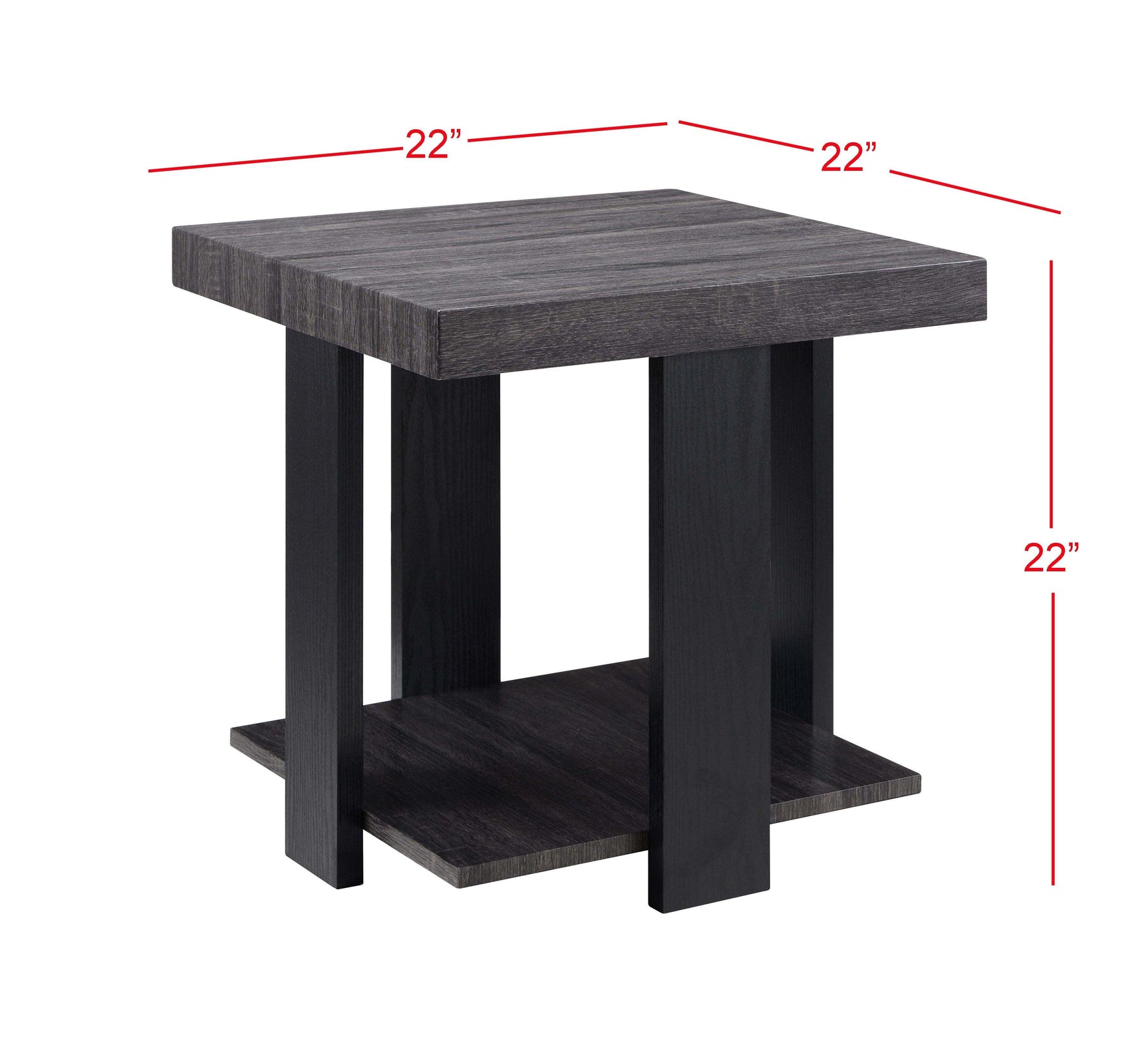 Randy Dark-Gray Modern Aesthetic 3-Piece Occasional Coffee Table Set - Ella Furniture