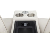 Rojas Dual Power Reclining Loveseat with Bluetooth Speakers Greige — product image 14