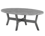 Judson Gray 3-Pk Modern Sleek Wood And Veneers Oval Cocktail Set - Ella Furniture