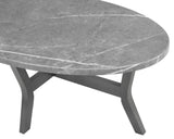 Judson Gray 3-Pk Modern Sleek Wood And Veneers Oval Cocktail Set - Ella Furniture