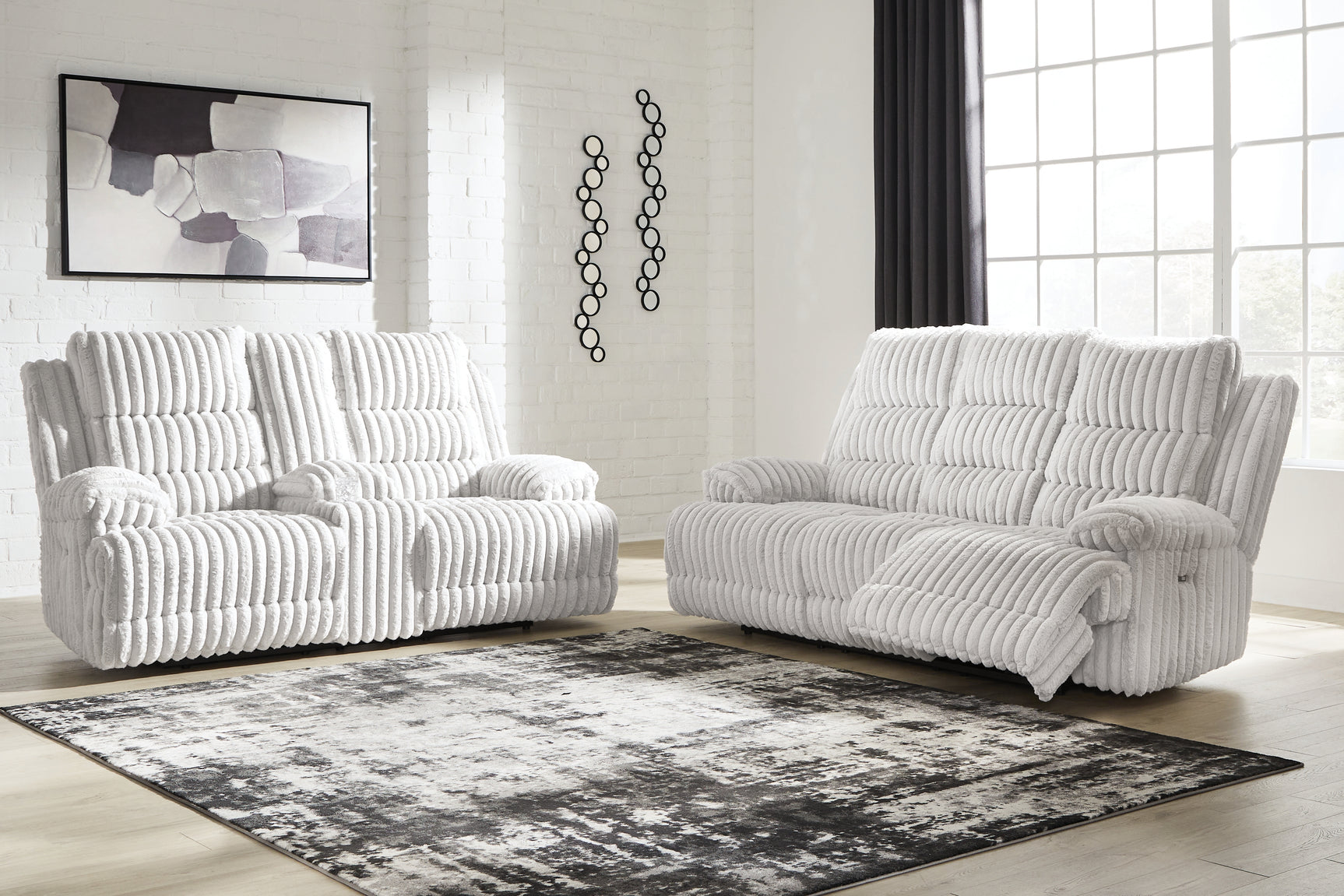 Rhines Alloy Falls Sofa and Loveseat