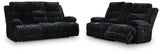 Rhine Onyx Falls Sofa and Loveseat