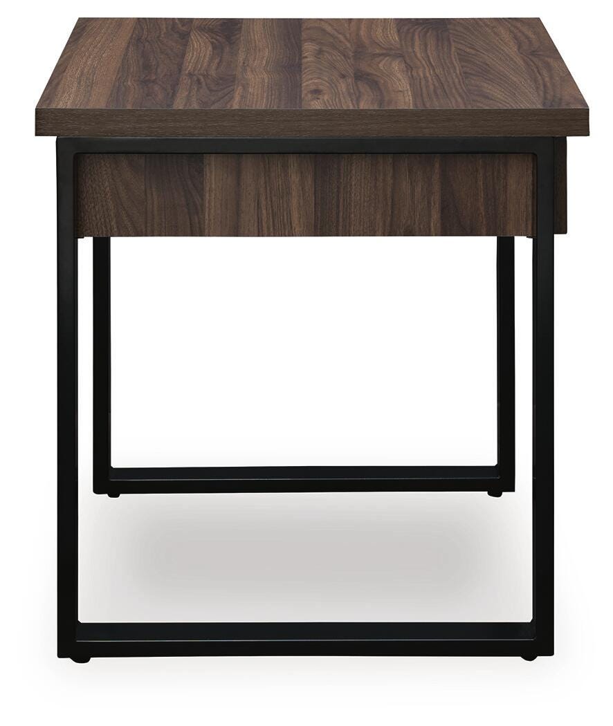 Wickman Falls Dark Brown End Table — side view