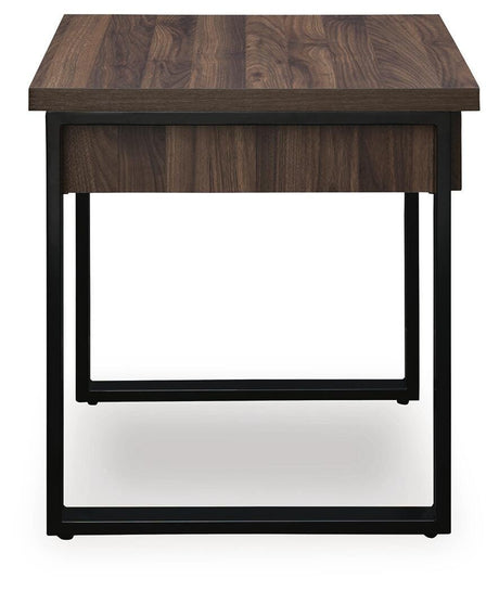 Wickman Falls Dark Brown End Table — side view