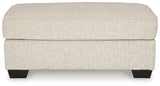 Heartcort Quartz Chenille Ottoman