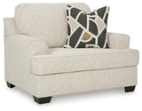 Heartcort Quartz Chenille Oversized Chair