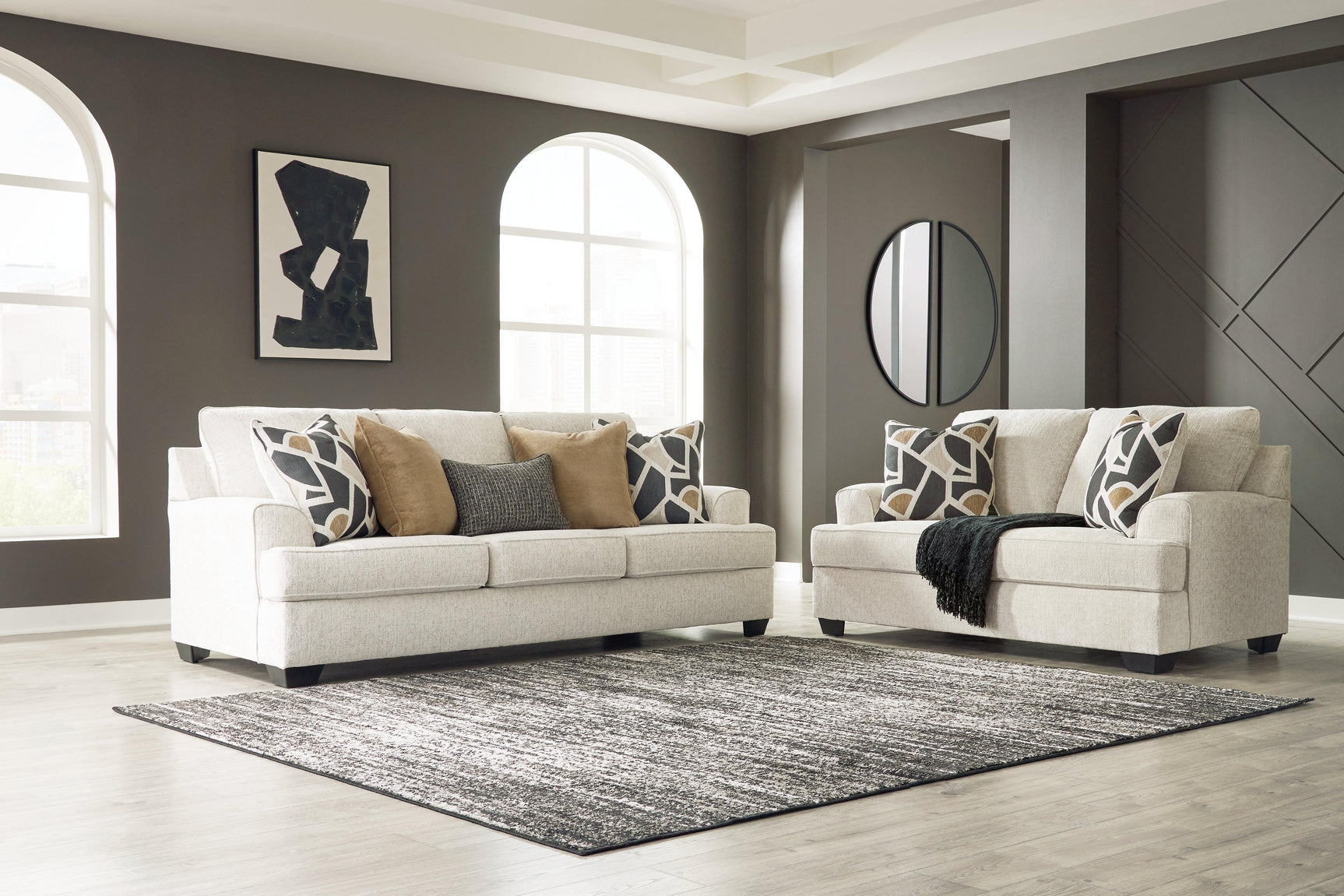 Heartcort Quartz Sofa, Loveseat, Chair and Ottoman