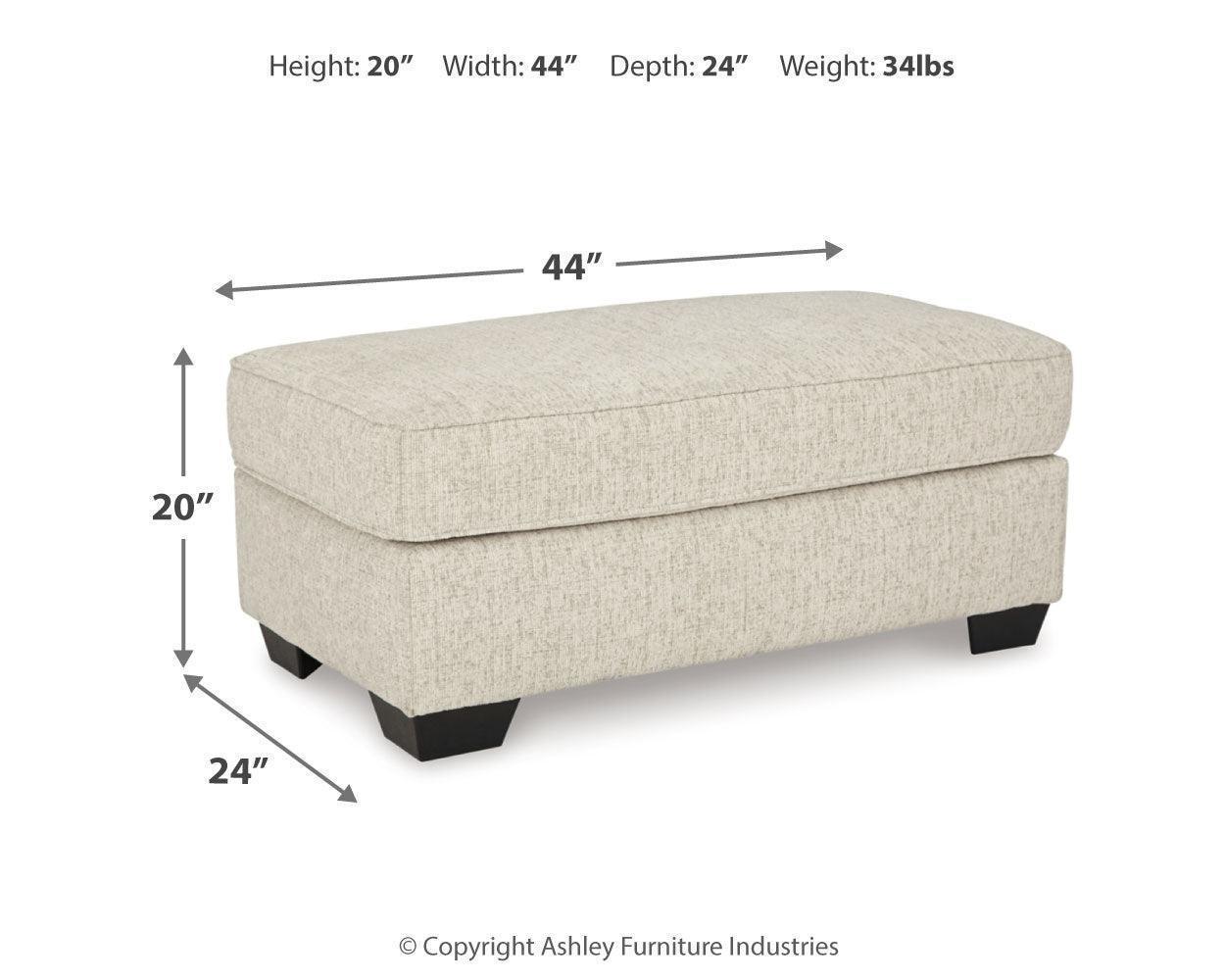 Heartcort Quartz Sofa, Loveseat, Chair and Ottoman