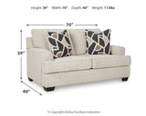 Heartcort Quartz Sofa, Loveseat, Chair and Ottoman