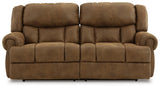 Boothbay Auburn Faux Leather Power Reclining Sofa - Ella Furniture
