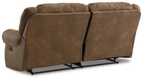 Boothbay Auburn Faux Leather Reclining Sofa - Ella Furniture