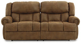 Boothbay Auburn Faux Leather Reclining Sofa - Ella Furniture
