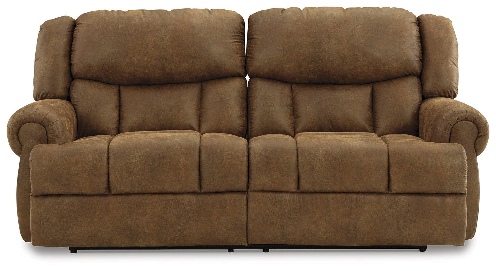 Boothbay Auburn Faux Leather Reclining Sofa - Ella Furniture