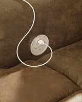 Boothbay Auburn Faux Leather Power Reclining Sofa - Ella Furniture